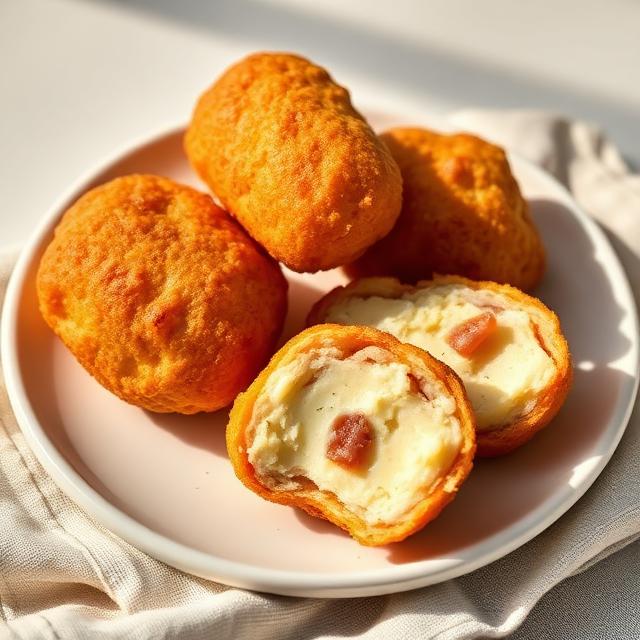 Cuadrícula de croquetas españolas sobre pizarra, catering de tapas Cantábrico Houston